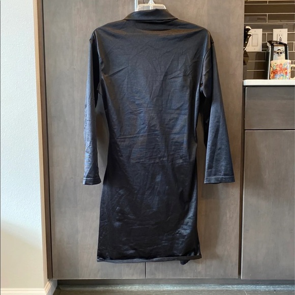 Satin Black Dress - Picture 4 of 5